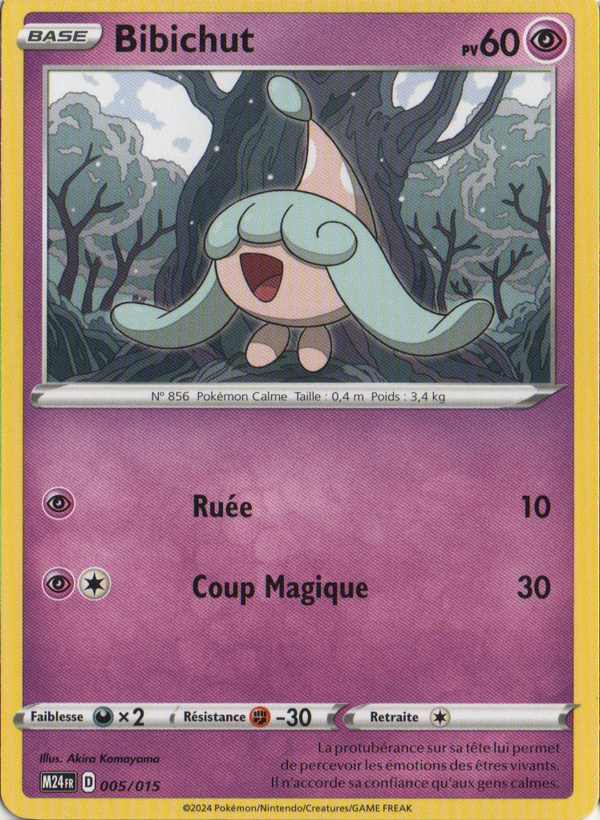 005/015 - Bibichut — Carte Pokémon Collection McDonald's 2024 5/15