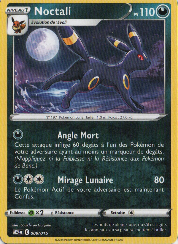 009/015 - Noctali — Carte Pokémon Collection McDonald's 2024 9/15