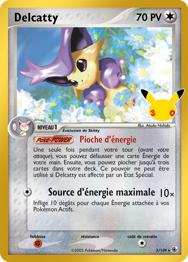Delcatty — Carte Pokémon A002 30e Anniversaire