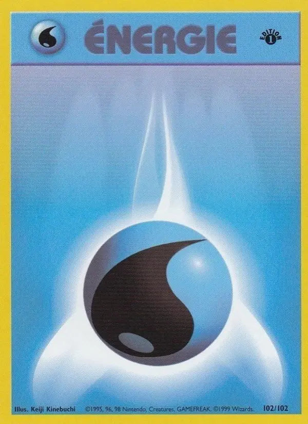 Énergie Eau — Carte Pokémon 102 Set de Base