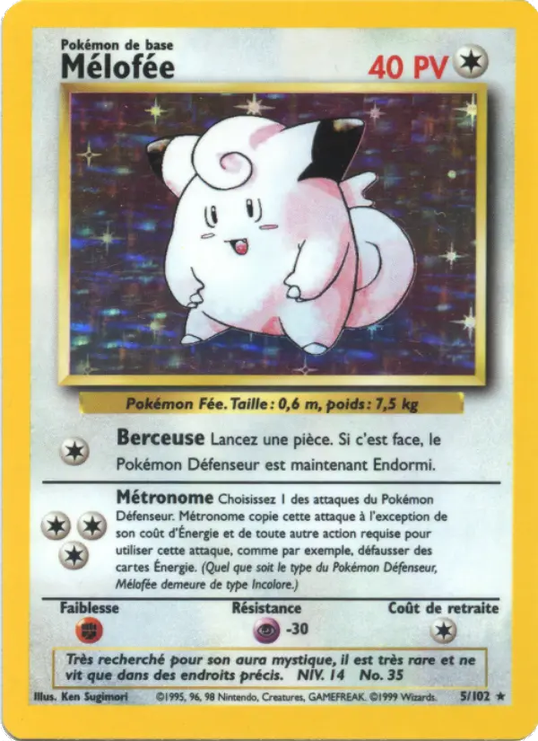 Mélofée — Carte Pokémon 5 Set de Base