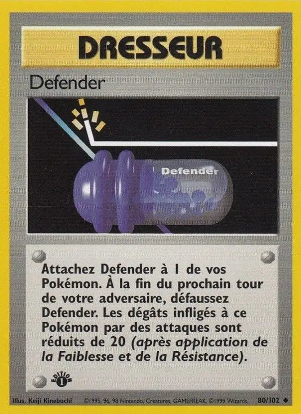 080/102 - Defender — Carte Pokémon Set de Base 80/102