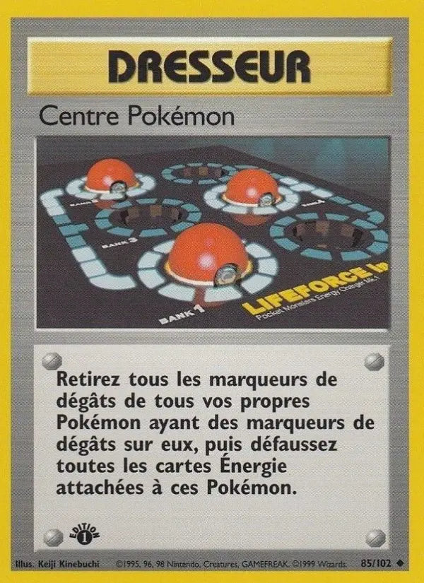 085/102 - Centre Pokémon — Carte Pokémon Set de Base 85/102