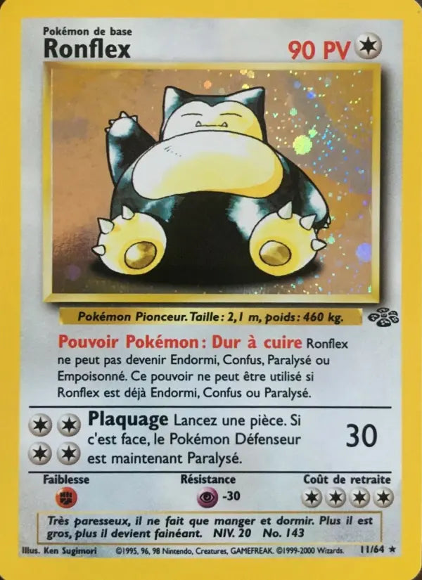 Ronflex — Carte Pokémon 11 Jungle