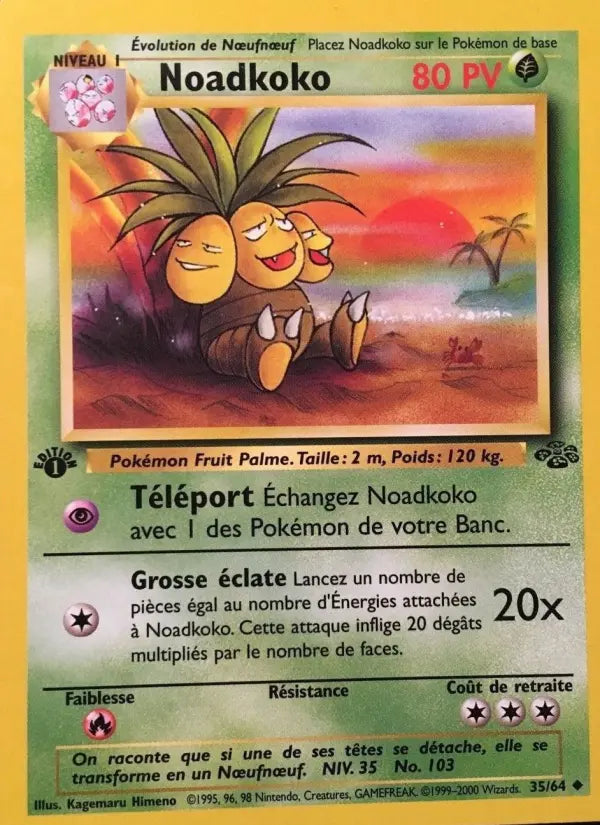 Noadkoko — Carte Pokémon 35 Jungle
