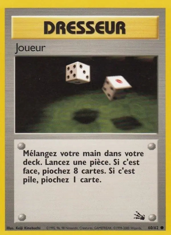 060/062 - Joueur — Carte Pokémon Fossile 60/62