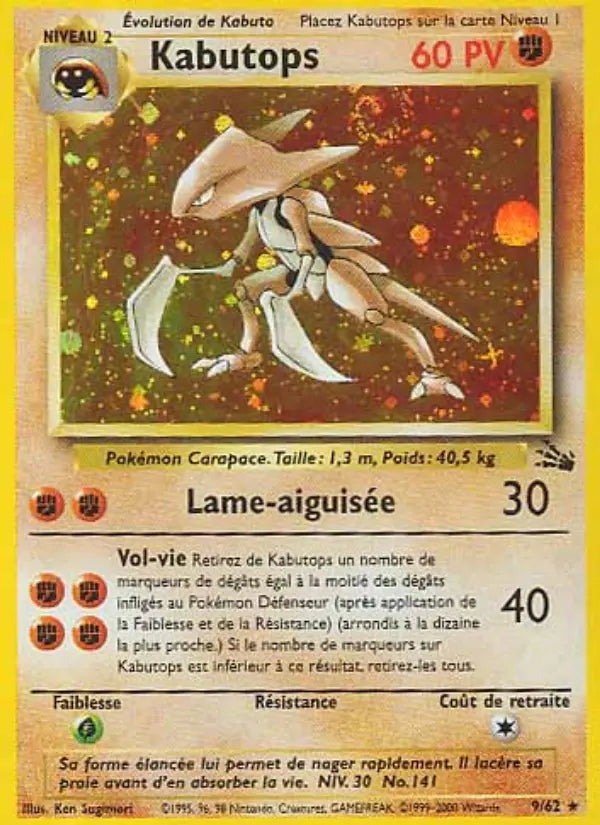 Kabutops — Carte Pokémon 9 Fossile