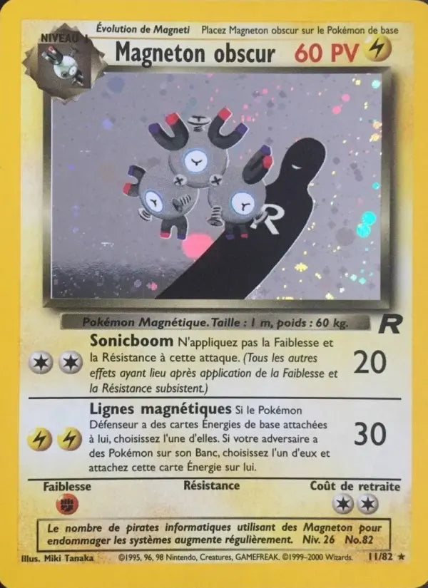 Magneton obscur — Carte Pokémon 11 Team Rocket
