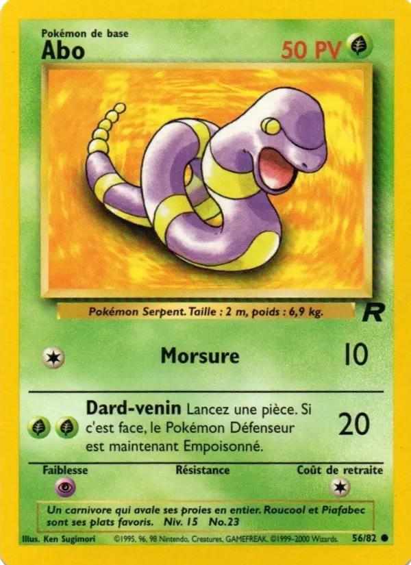 Abo — Carte Pokémon 56 Team Rocket