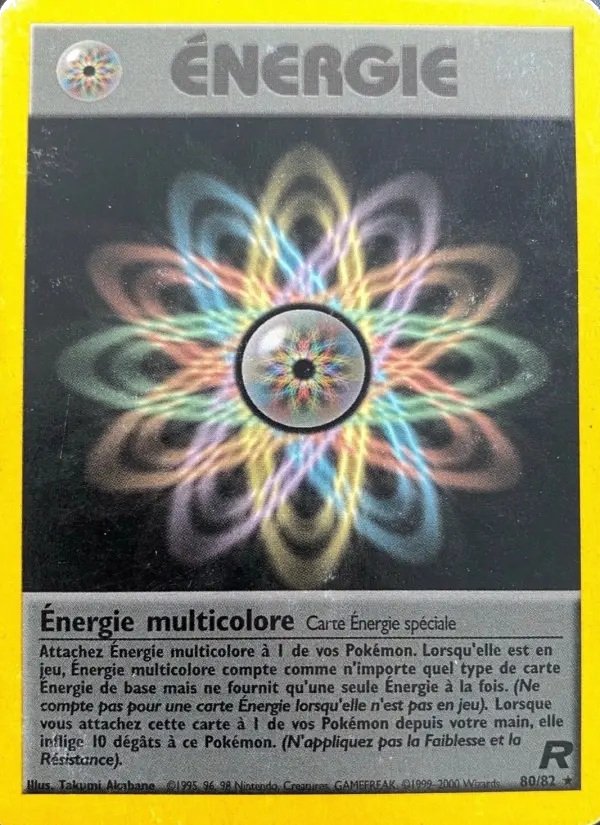 080/082 - Énergie multicolore — Carte Pokémon Team Rocket 80/82