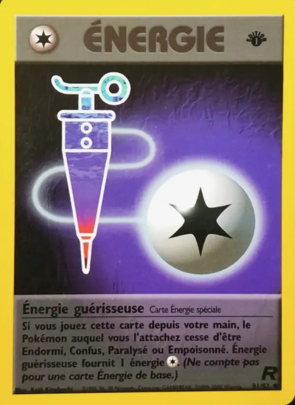 081/082 - Énergie guérisseuse — Carte Pokémon Team Rocket 81/82