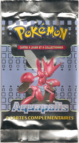 Booster Pokémon Aquapolis illustration Cizayox, scellé français