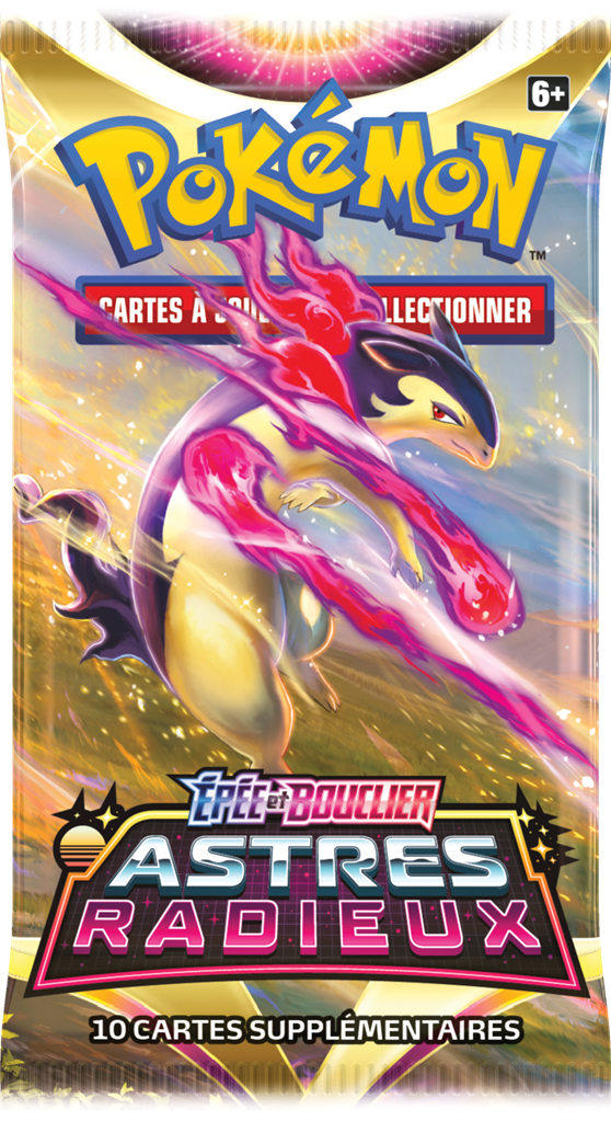 Booster Pokémon Astres Radieux illustration Typhlosion de Hisui, scellé français