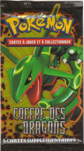 Booster Pokémon Coffre des Dragons illustration Rayquaza, scellé français