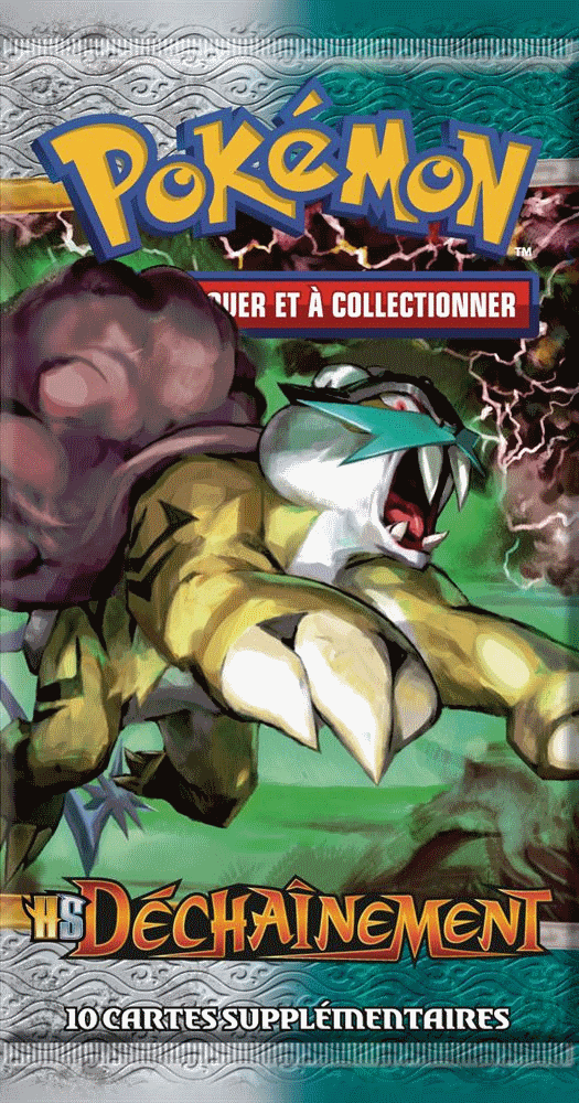 Booster Pokémon Déchaînement illustration Raikou, scellé français
