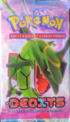 Booster Pokémon Deoxys illustration Rayquaza, scellé français