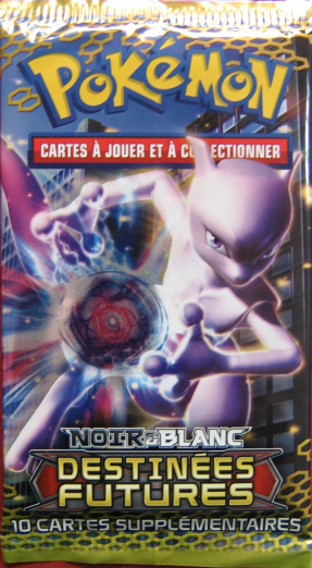 Booster Pokémon Destinées Futures illustration Mewtwo, scellé français
