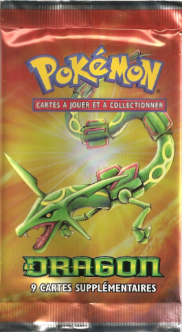 Booster Pokémon Dragon illustration Rayquaza, scellé français