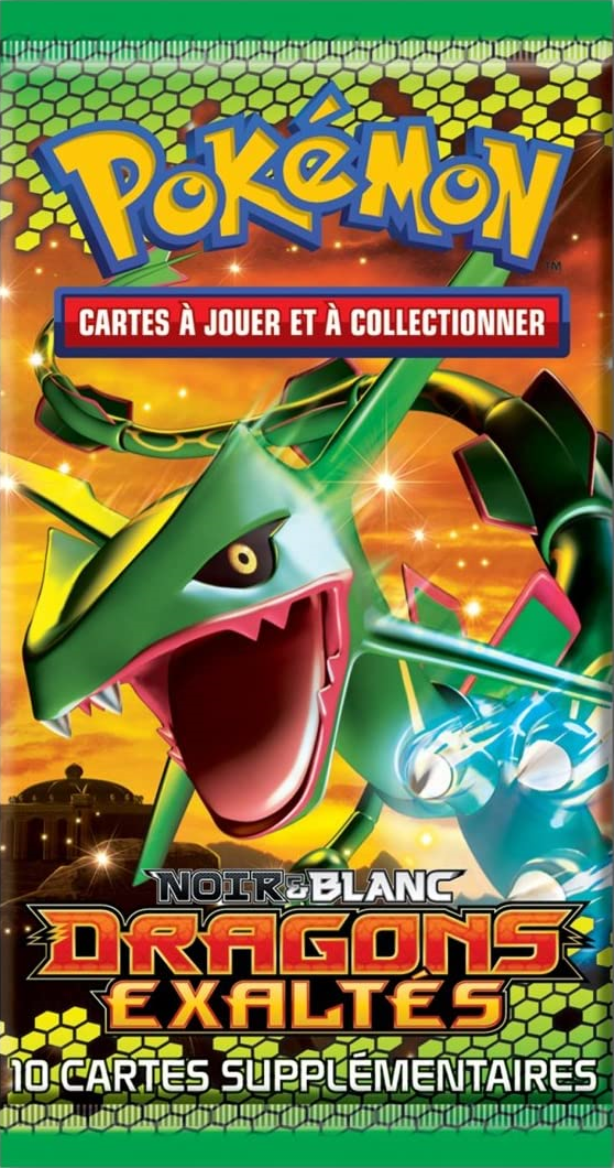Booster Pokémon Dragons Exaltés illustration Rayquaza, scellé français