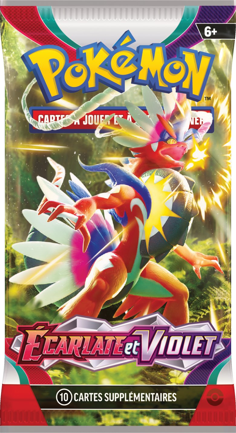 Booster Pokémon Écarlate et Violet illustration Koraidon, scellé français