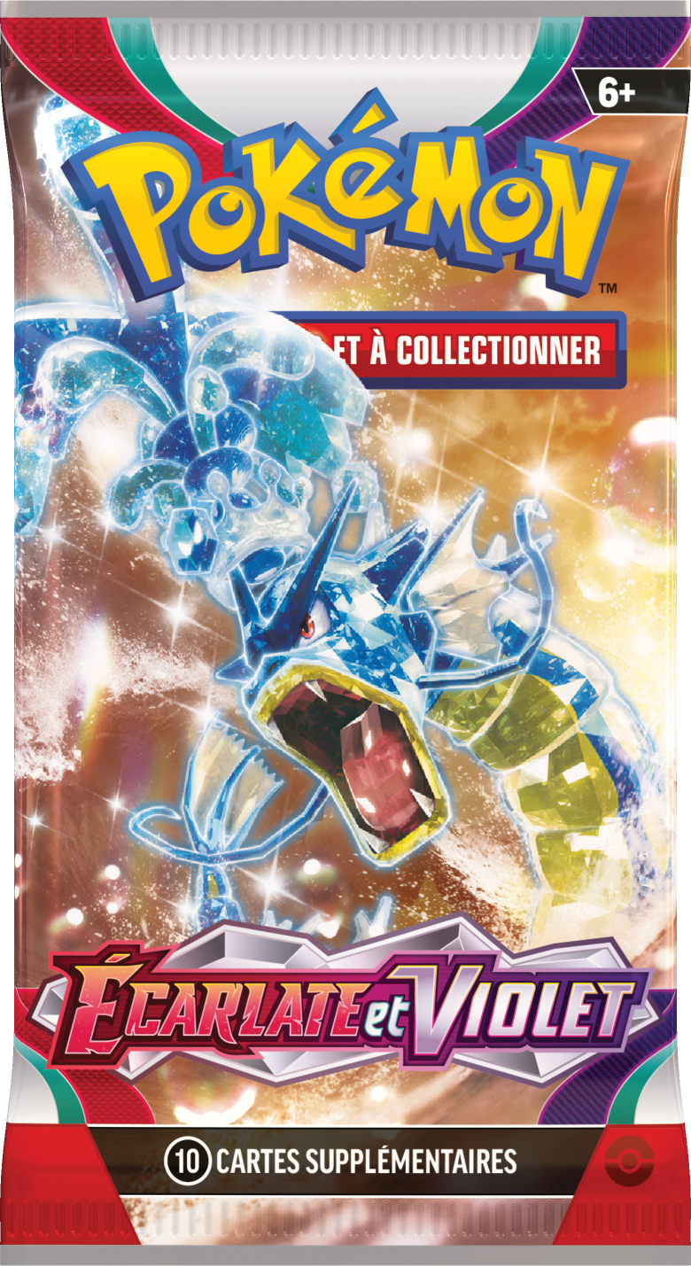 Booster Pokémon Écarlate et Violet illustration Léviator Téracristal, scellé français