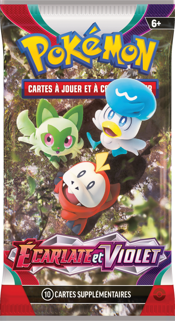 Booster Pokémon Écarlate et Violet illustration Pokémon de départ de Paldea, scellé français
