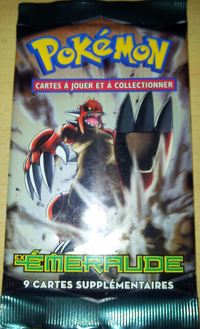Booster Pokémon Émeraude illustration Groudon, scellé français