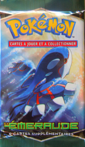 Booster Pokémon Émeraude illustration Kyogre, scellé français