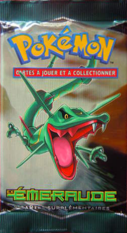 Booster Pokémon Émeraude illustration Rayquaza, scellé français