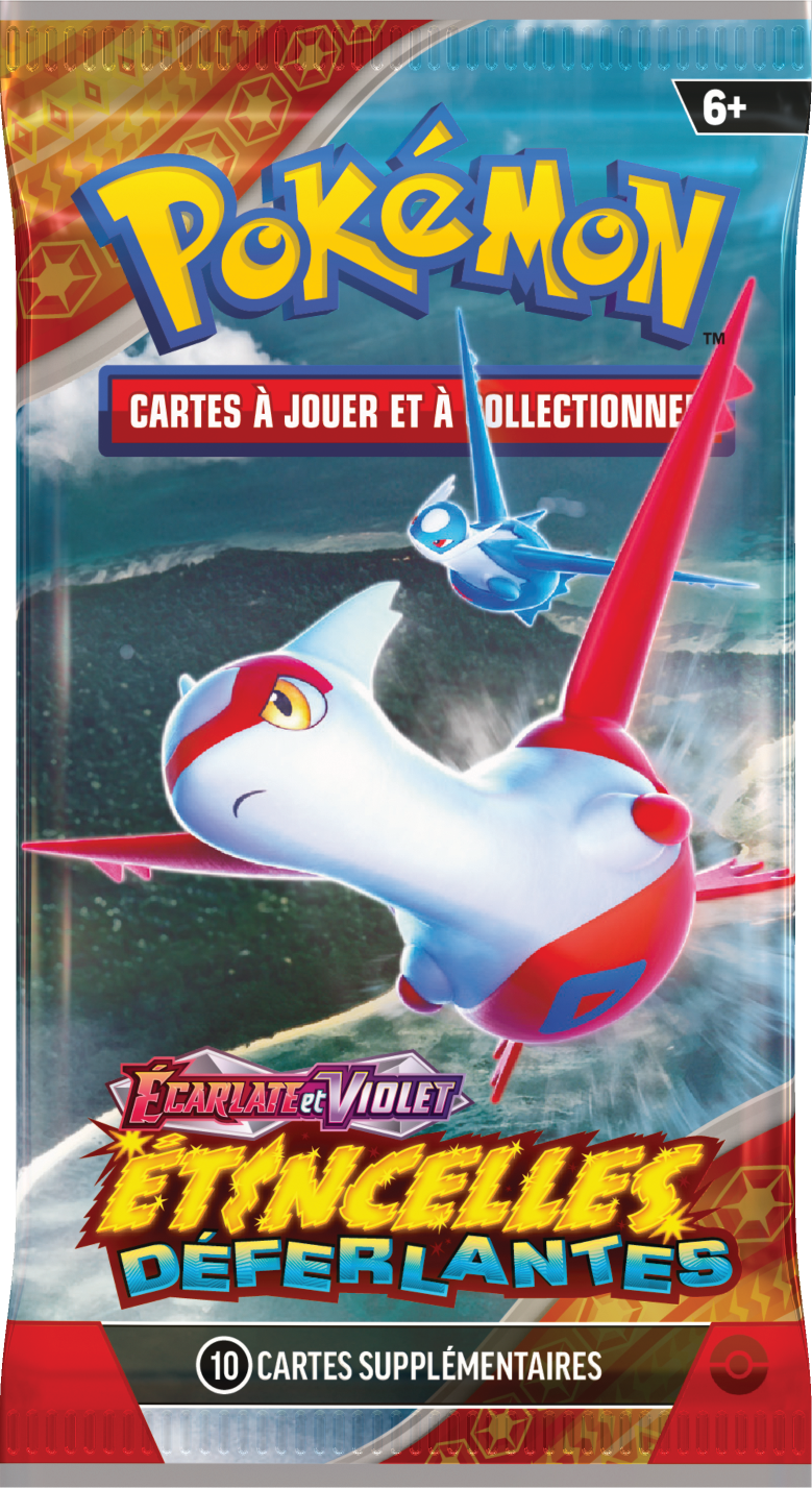 Booster Pokémon Étincelles Déferlantes illustration Latias et Latios, scellé français