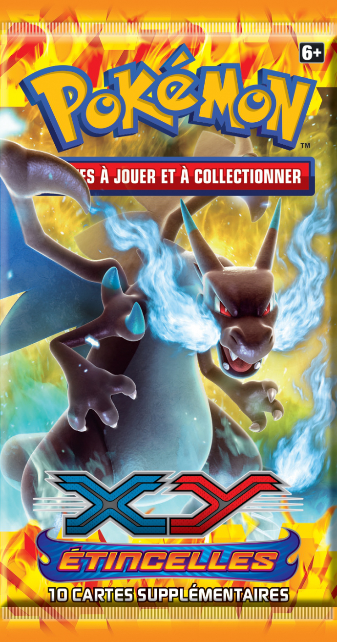 Booster Pokémon Étincelles illustration Méga-Dracaufeu X, scellé français