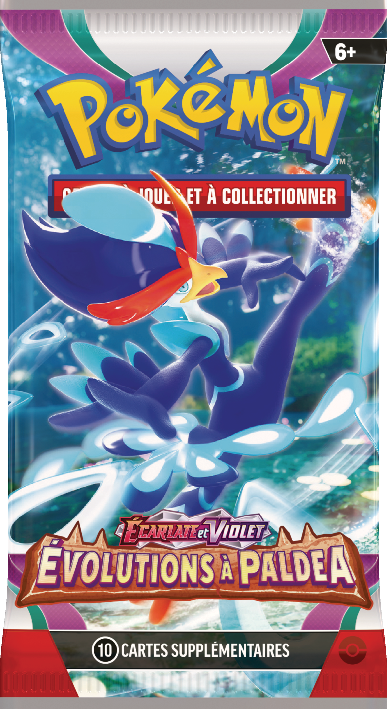 Booster Pokémon Évolutions à Paldea illustration Palmaval, scellé français