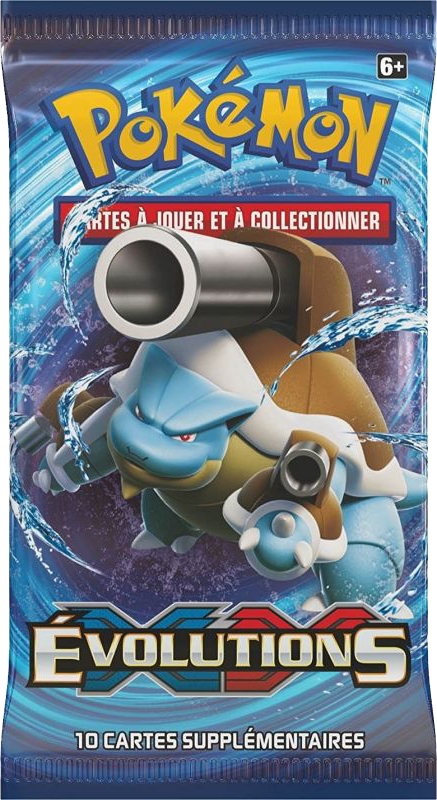 Booster Pokémon Évolutions illustration Méga-Tortank, scellé français