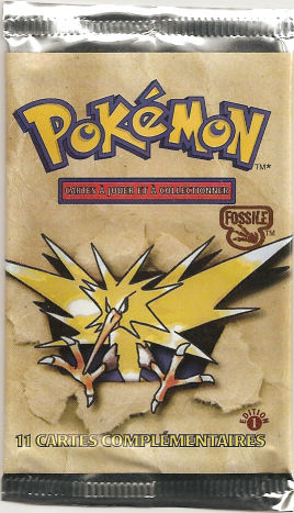 Booster Pokémon Fossile illustration Électhor, scellé français