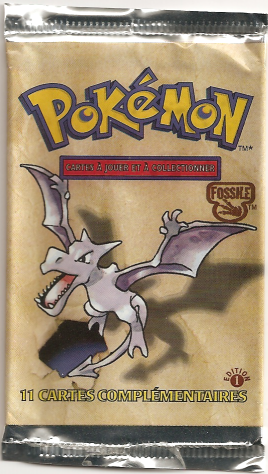 Booster Pokémon Fossile illustration Ptéra, scellé français