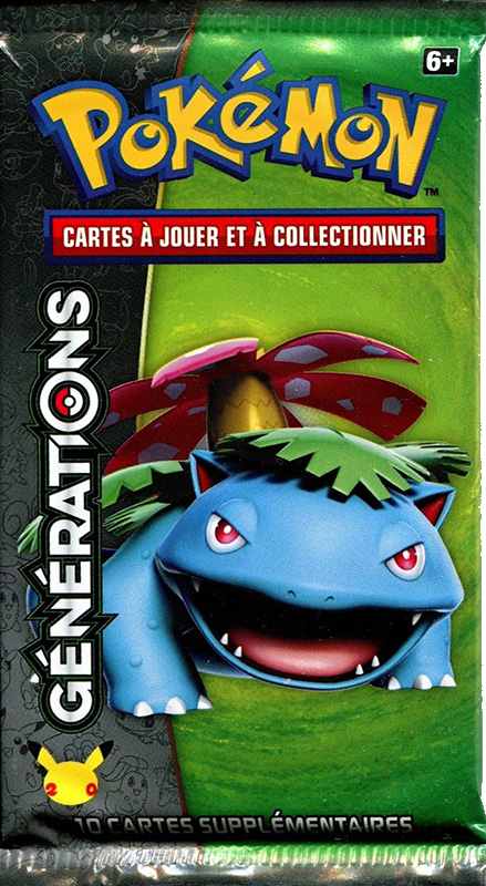 Booster Pokémon Générations illustration Florizarre, scellé français