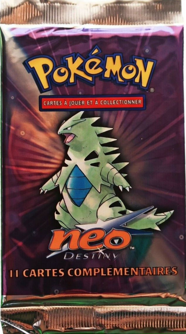 Booster Pokémon Neo Destiny illustration Tyranocif, scellé français