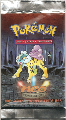 Booster Pokémon Neo Revelation illustration Raikou, scellé français