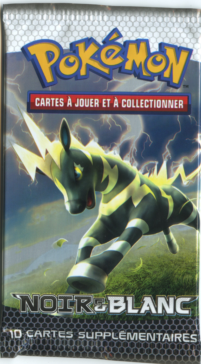 Booster Pokémon Noir & Blanc illustration Zéblitz, scellé français
