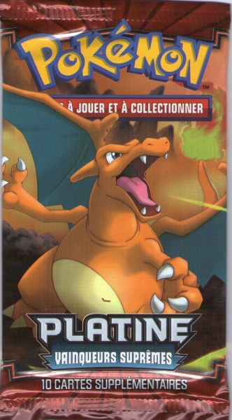 Booster Pokémon Vainqueurs Suprêmes illustration Dracaufeu, scellé français