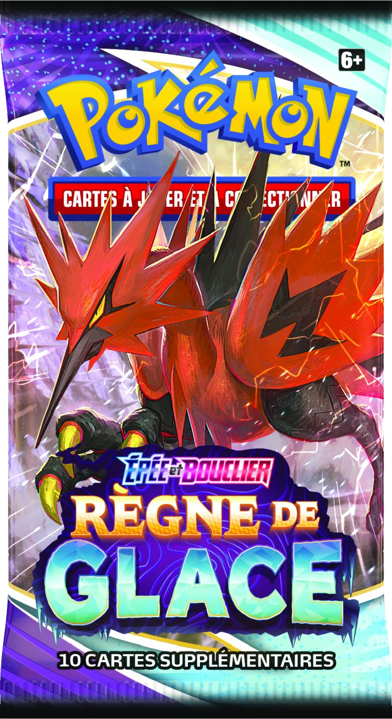 Booster Pokémon Règne de Glace illustration Électhor de Galar, scellé français