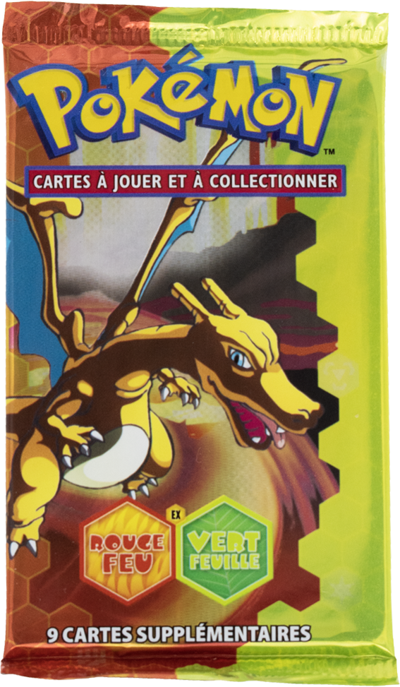 Booster Pokémon Rouge Feu & Vert Feuille illustration Dracaufeu, scellé français