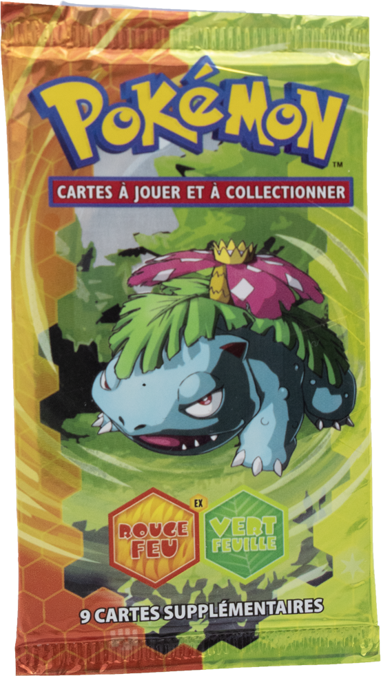 Booster Pokémon Rouge Feu & Vert Feuille illustration Florizarre, scellé français