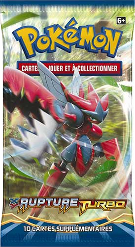 Booster Pokémon Rupture TURBO illustration Méga-Cizayox, scellé français