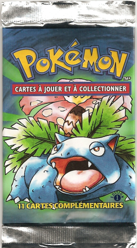 Booster Pokémon Set de Base illustration Florizarre, scellé français