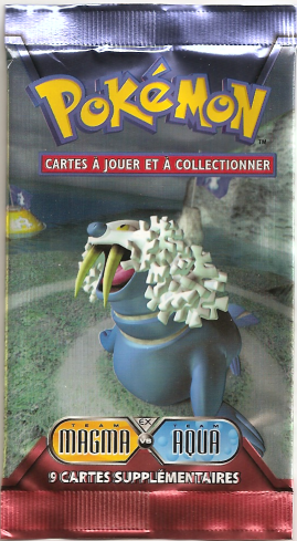 Booster Pokémon Team Magma VS Team Aqua illustration Kaimorse, scellé français