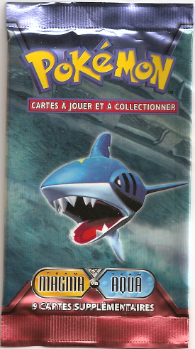 Booster Pokémon Team Magma VS Team Aqua illustration Sharpedo, scellé français