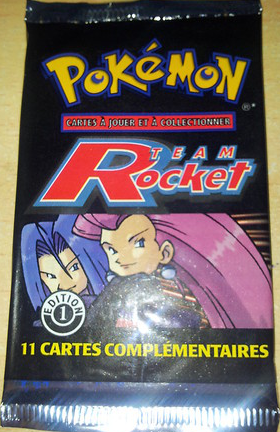 Booster Pokémon Team Rocket illustration Jessie James - Édition 1, scellé français