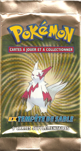 Booster Pokémon Tempête de sable illustration Mangriff, scellé français