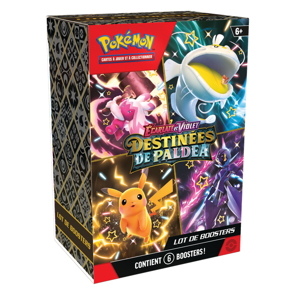 Bundle - Destinées de Paldea, lot de 6 boosters, édition française